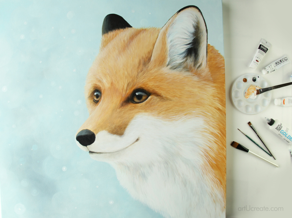 How to Paint Fur with Acrylics & Glaze - art u create