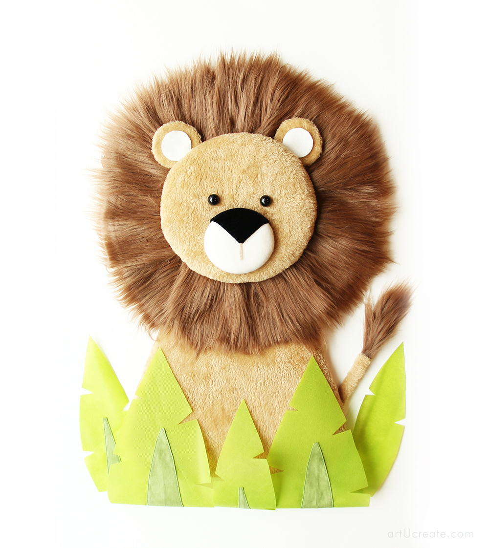How To Make Cute Plush Lion Safari Nursery Decor Art U Create